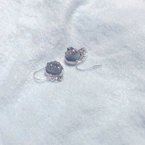 Agate and Sterling earrings